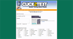 Desktop Screenshot of click2text.com